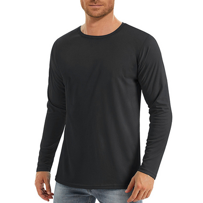 Quick-Dry Casual Round-Neck Sun Protection Long Sleeve Shirt