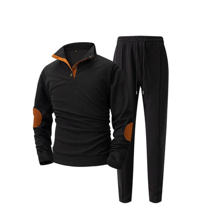 🎁 Hot Sale 50% OFF 🔥Men's Knit Half-Zip Casual Sweatshirt & Pants Set