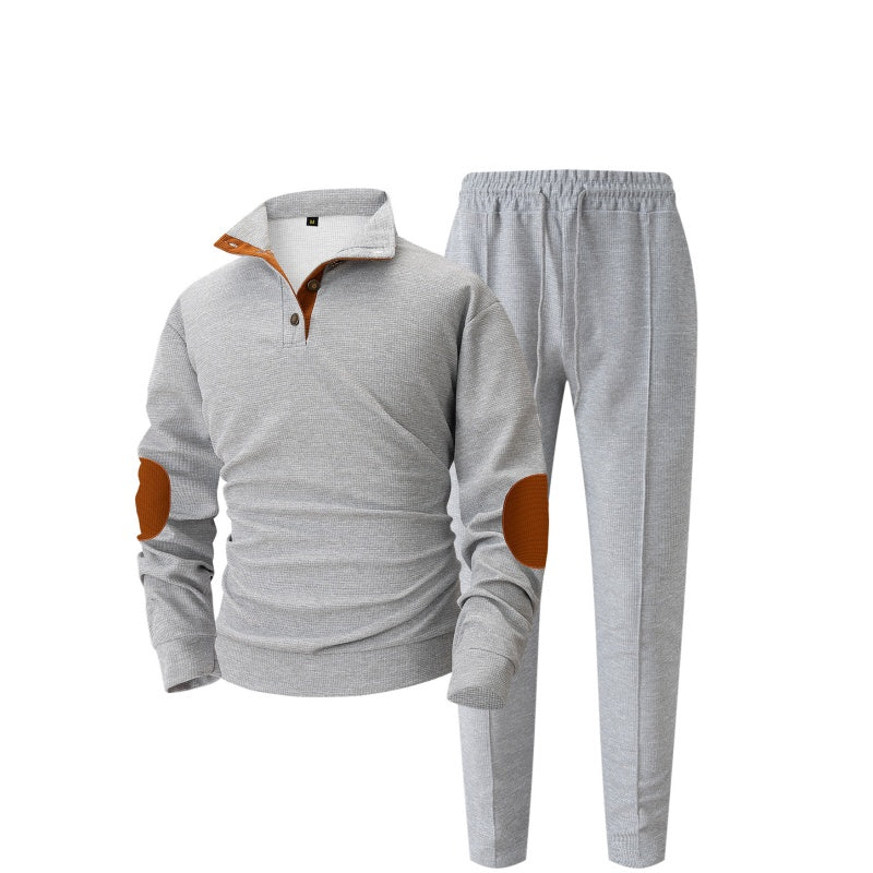 🎁 Hot Sale 50% OFF 🔥Men's Knit Half-Zip Casual Sweatshirt & Pants Set