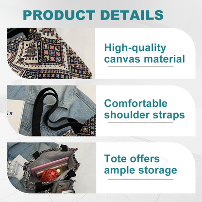 Vintage Fashion Tote Shoulder Bag for Women