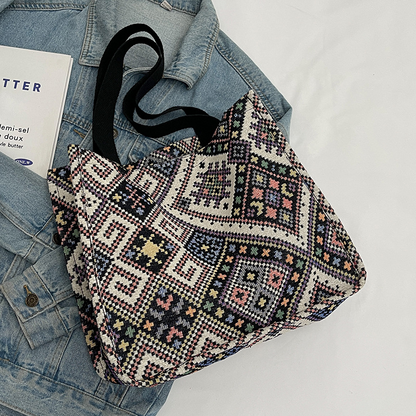 Vintage Fashion Tote Shoulder Bag for Women