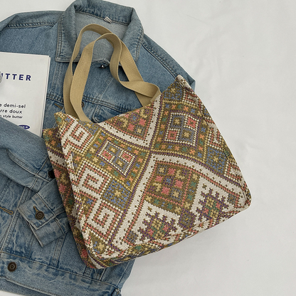 Vintage Fashion Tote Shoulder Bag for Women