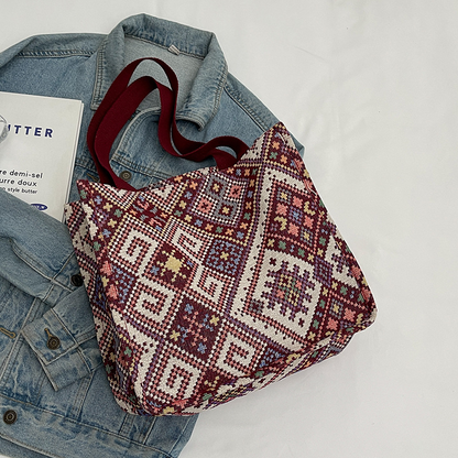 Vintage Fashion Tote Shoulder Bag for Women