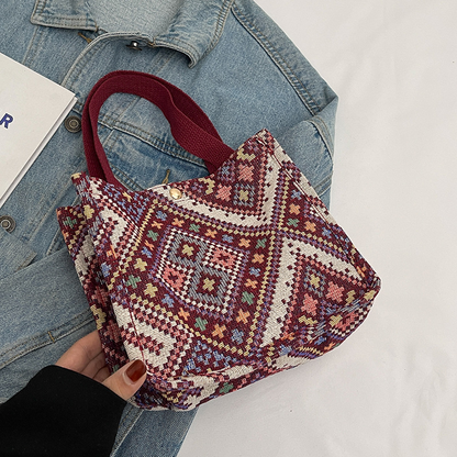 Vintage Fashion Tote Shoulder Bag for Women