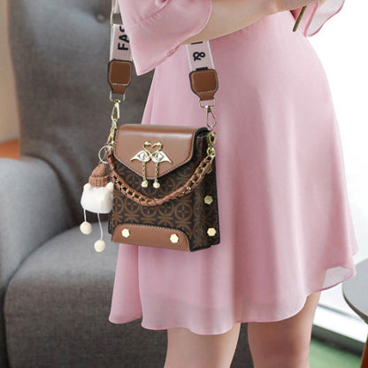 Women's Mini Double-Strap PU Shoulder Bag
