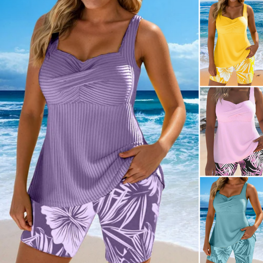 Women's Printed Two-Piece Beach Set