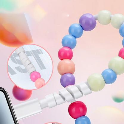 🔥HOT SALE🔥2-In-1 USB To Type-C ＆ Lightning Beaded Charger Cord