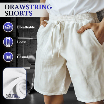 🔥2026 New Arrivals Special Offer-Men's Elastic Drawstring Solid Shorts