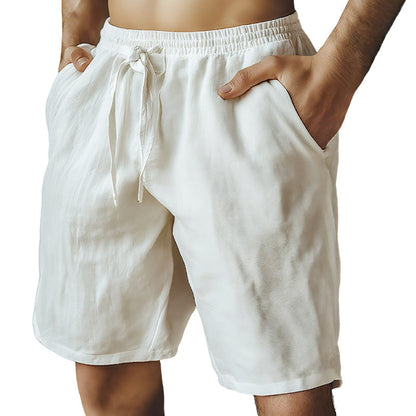 🔥2026 New Arrivals Special Offer-Men's Elastic Drawstring Solid Shorts