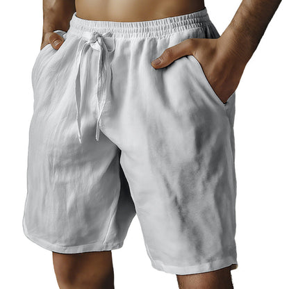 🔥2026 New Arrivals Special Offer-Men's Elastic Drawstring Solid Shorts