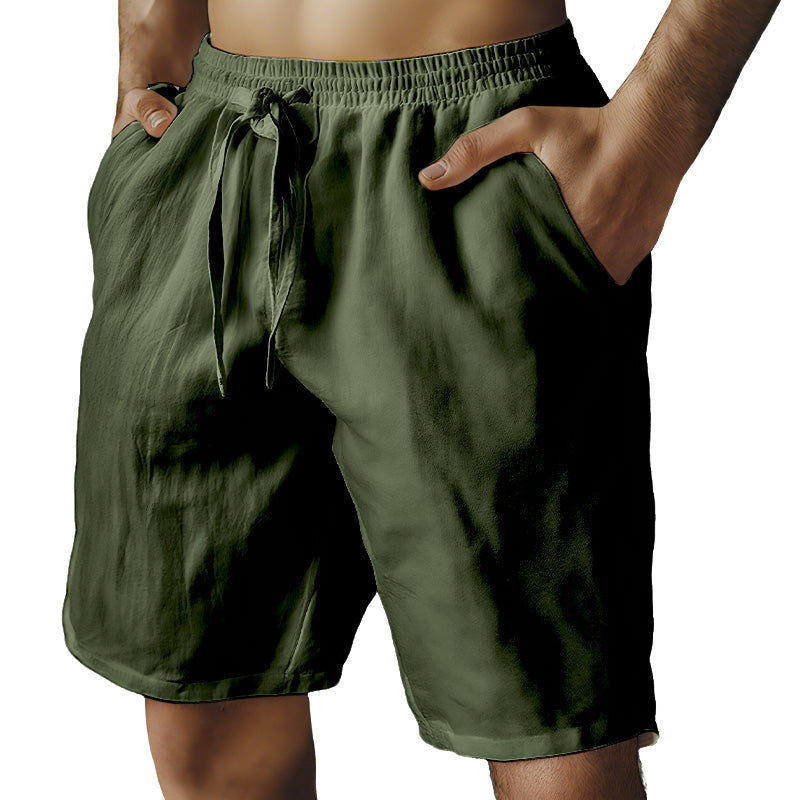 🔥2026 New Arrivals Special Offer-Men's Elastic Drawstring Solid Shorts