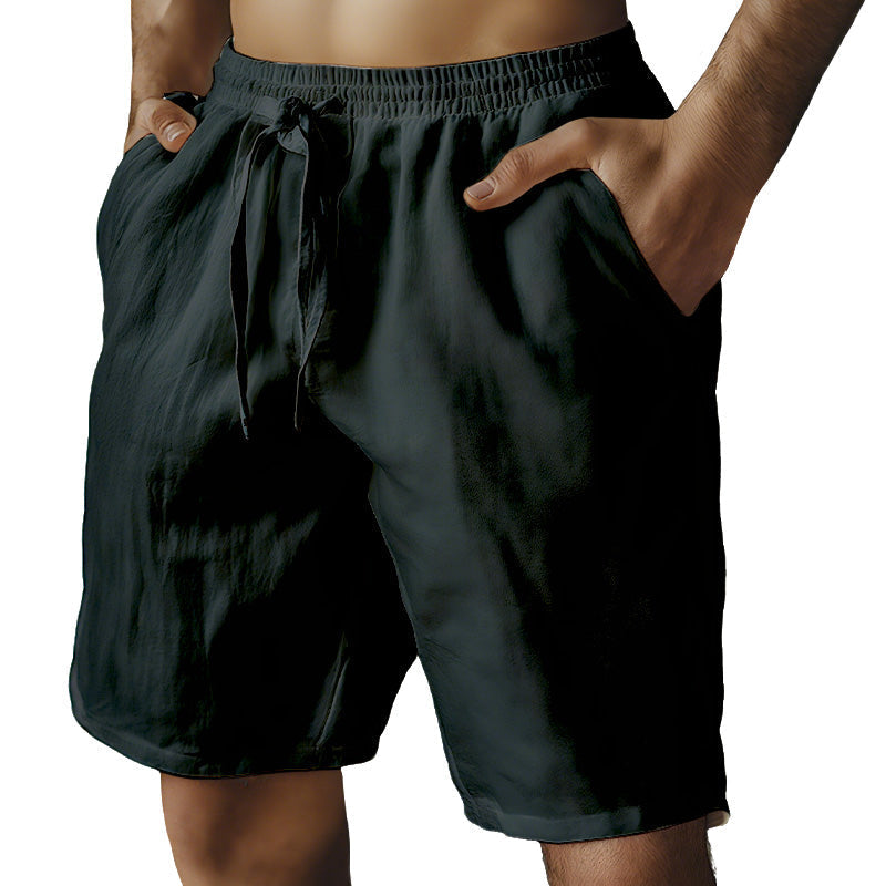 🔥2026 New Arrivals Special Offer-Men's Elastic Drawstring Solid Shorts