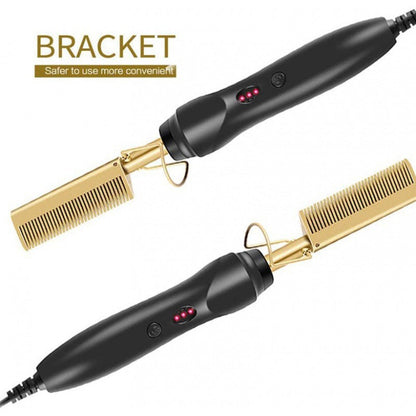🔥Hot Sale（💥50%OFF）🔥Portable Electric Hair Straightening and Curling Comb