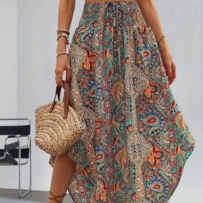 Women's Irregular Print Skirt