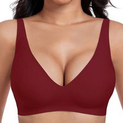 🍃Summer Hot Sale 50% OFF⏰Deep V Plunge Push-up Wirefree Seamless Jelly Bra