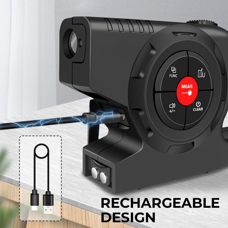 3-in-1 Rechargeable Smart Digital Laser Measuring Tape