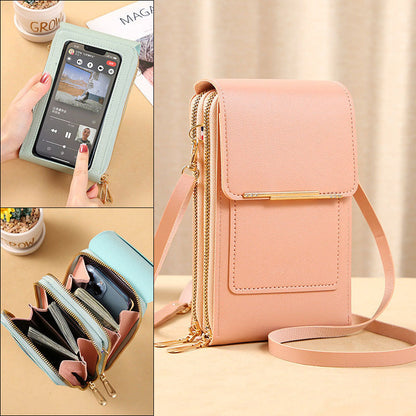👜 📱 Women's Touch Screen Messenger Bag – Smart Phone Charging, Anti-Theft & Water-Resistant ✨