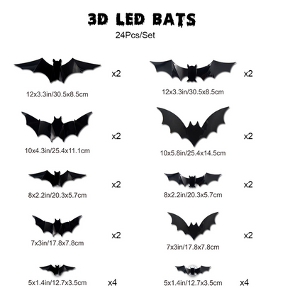 🎅Halloween 50% Off Sale🦇Halloween 3D Lighted Bats
