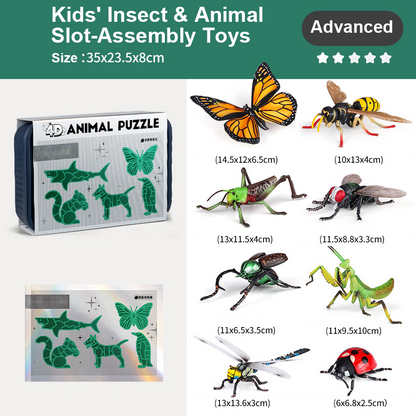 🐞Kids' Insect & Animal Slot-Assembly Toys