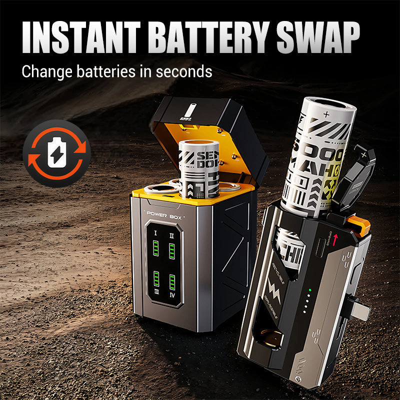 🔥NEW ARRIVAL LIMITED TIME OFFER🔥Portable Power Bank with Replaceable Battery