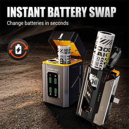 🔥NEW ARRIVAL LIMITED TIME OFFER🔥Portable Power Bank with Replaceable Battery