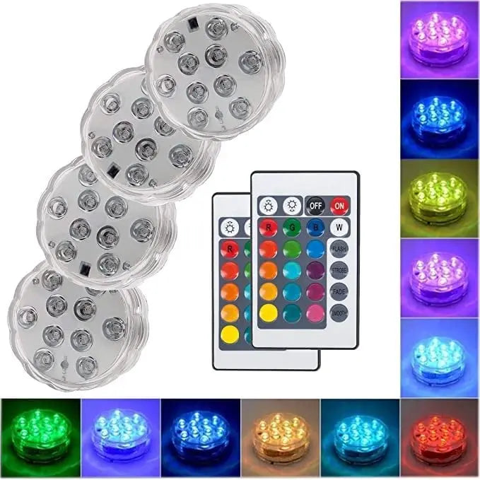 📢📢Last-day special-Underwater LED lights (with wireless remote control)