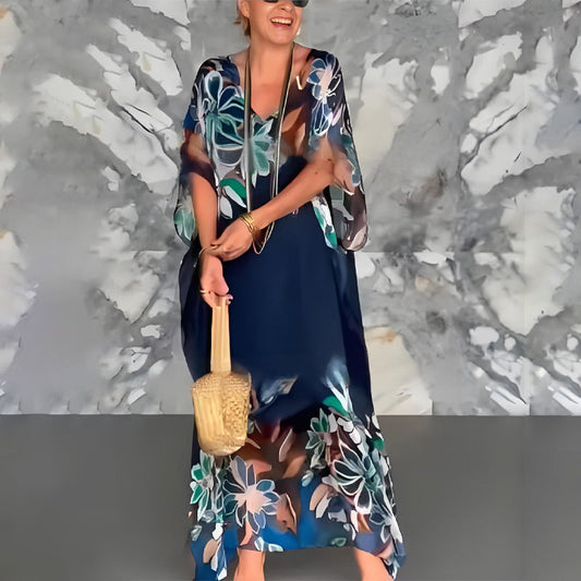 Women's Printed Split Maxi Dress