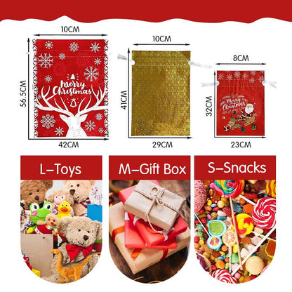 💨Early Bird Discount🔥Buy 2 get 1 free🎅🎁The World’s Best Christmas Gift Bag With Drawstring