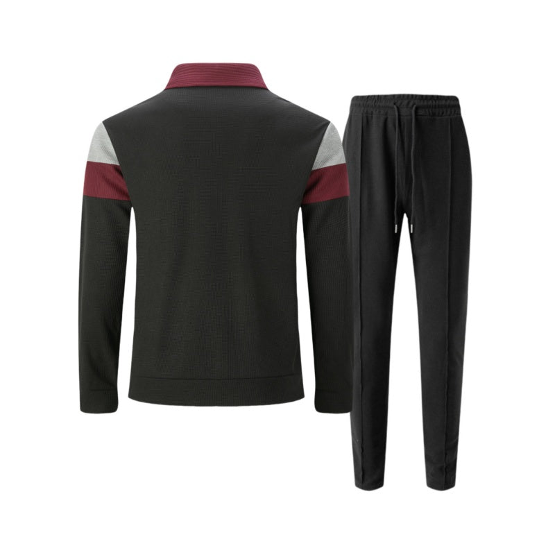 ⌛Limited-Time Offer-Trendy Men's Two-Piece Set - Color-Block Jacket & Pants