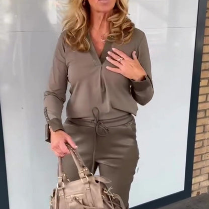 Women's Timeless Casual Top and Pants Set