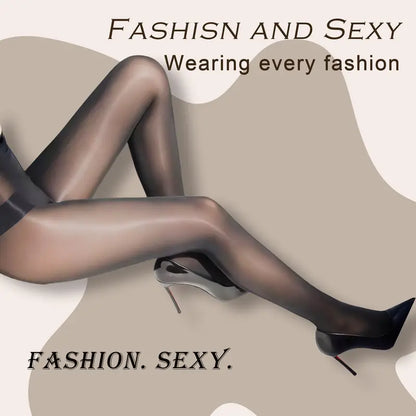 💖 Everyday Comfort | Women's High-Waisted Sheer Shiny Tights – Buy 1 Get 1 Free
