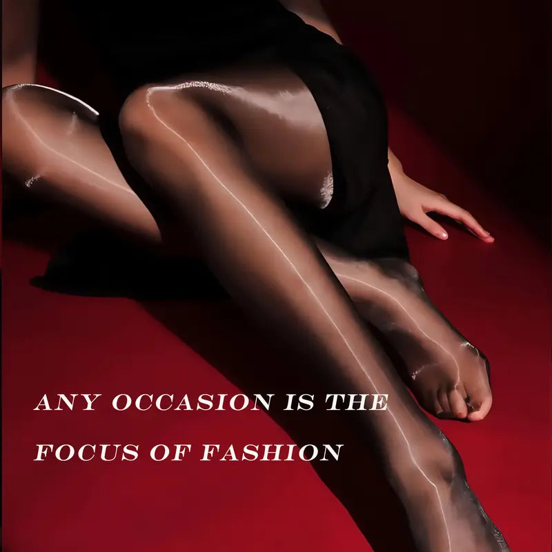 💖 Everyday Comfort | Women's High-Waisted Sheer Shiny Tights – Buy 1 Get 1 Free