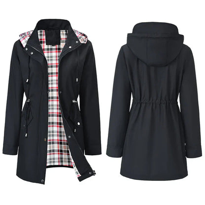 🍂Autumn Hot Sale 49%💗🧥Ultimate Plaid Waterproof Jacket for Women🍃
