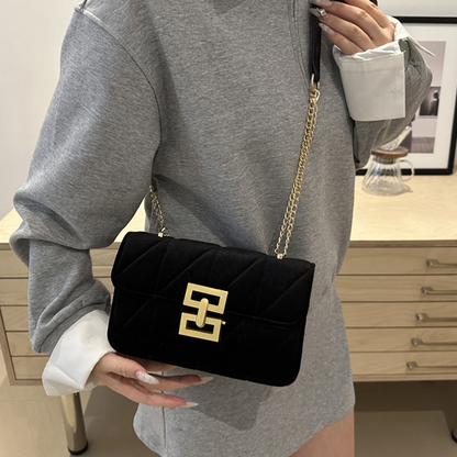 Fashion Chain Strap Quilted Square Bag