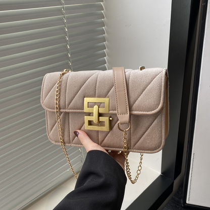 Fashion Chain Strap Quilted Square Bag