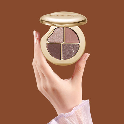 4-Color Highly Pigmented Long-Lasting Eyeshadow Palette