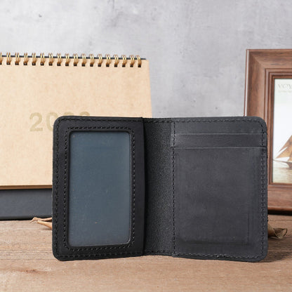 Vintage Artificial Leather Bifold Wallet