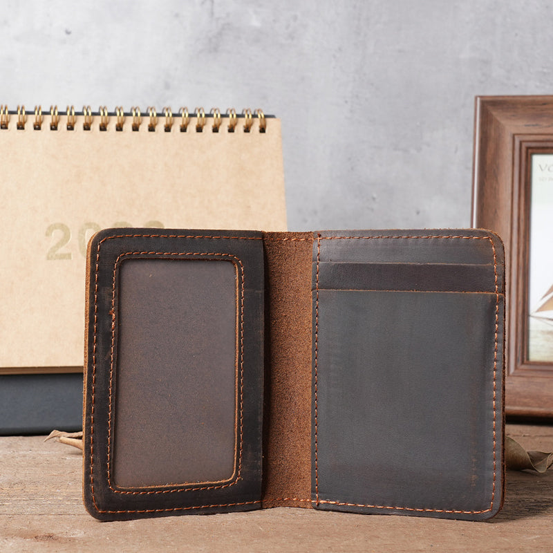 Vintage Artificial Leather Bifold Wallet