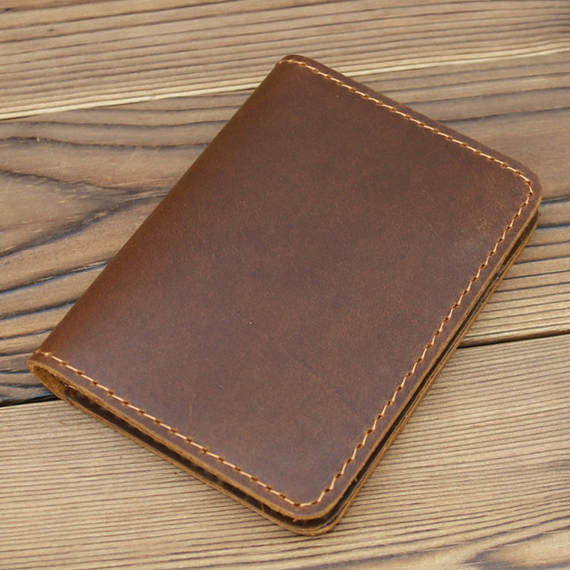 Vintage Artificial Leather Bifold Wallet