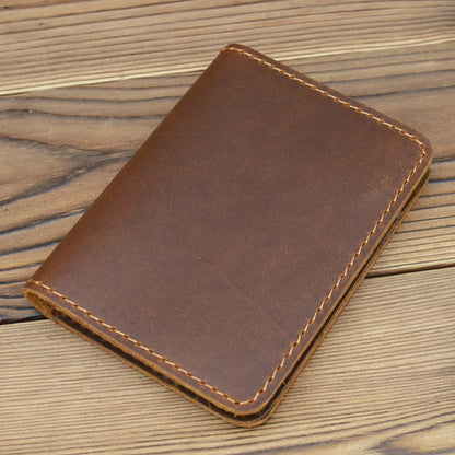 Vintage Artificial Leather Bifold Wallet
