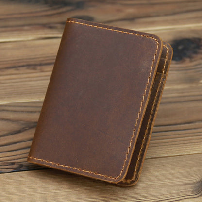 Vintage Artificial Leather Bifold Wallet