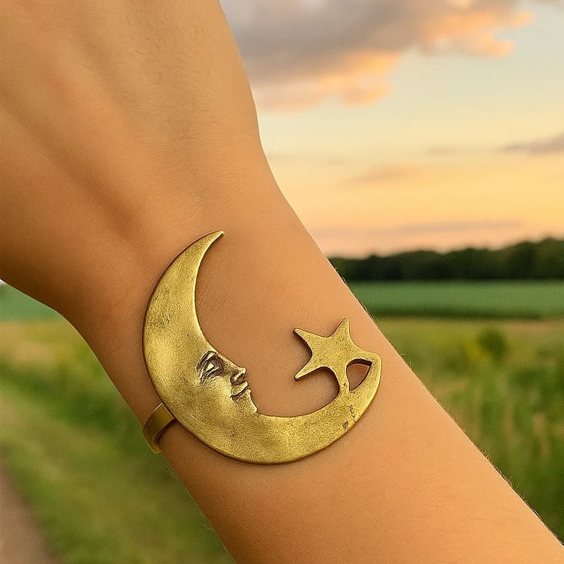 Trendy Moon Star & Spiral Bracelet