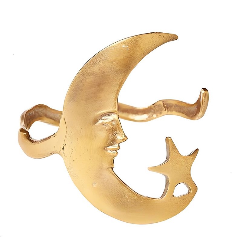 Trendy Moon Star & Spiral Bracelet