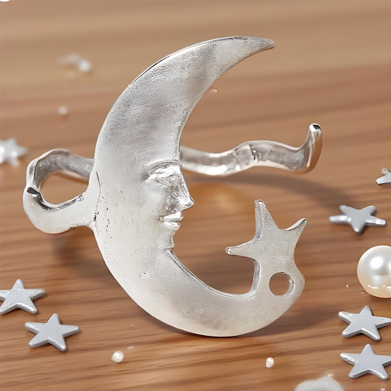 Trendy Moon Star & Spiral Bracelet