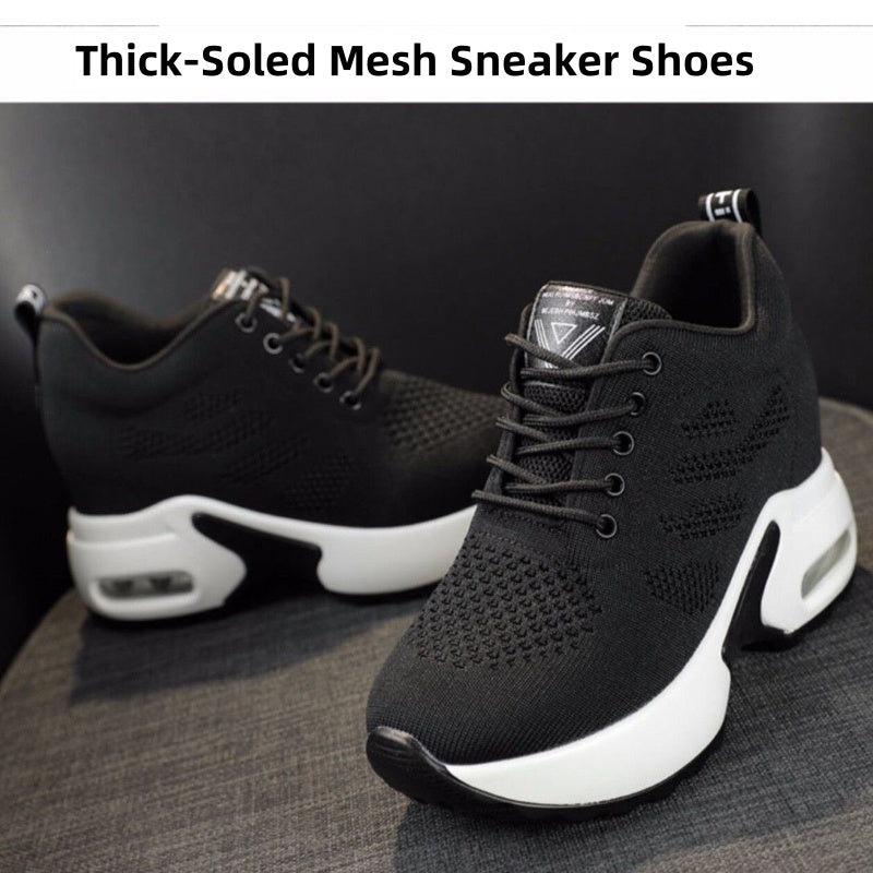 Thick-Soled Mesh Sneaker Shoes