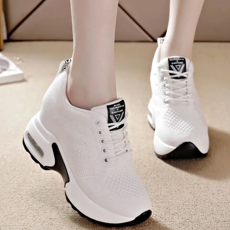 Thick-Soled Mesh Sneaker Shoes