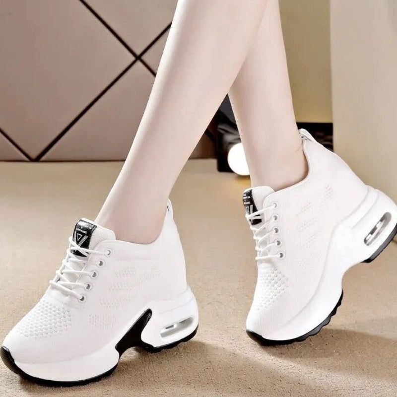 Thick-Soled Mesh Sneaker Shoes