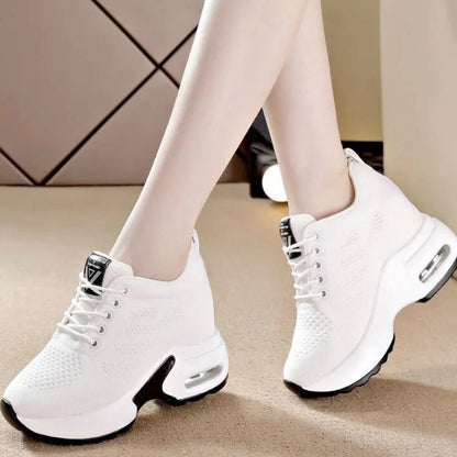 Thick-Soled Mesh Sneaker Shoes