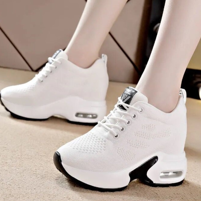 Thick-Soled Mesh Sneaker Shoes
