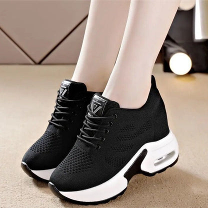 Thick-Soled Mesh Sneaker Shoes
